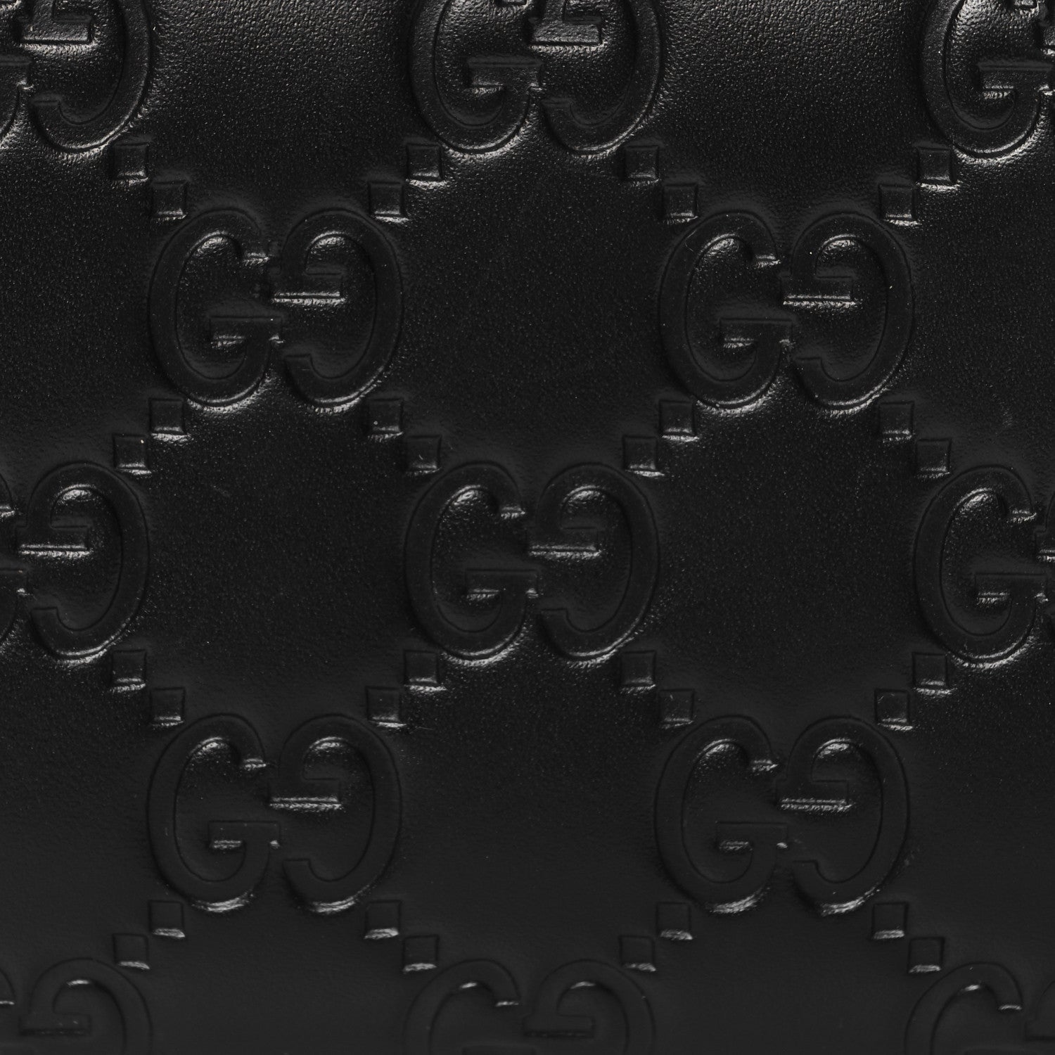Gucci Guccissima Zip Around Card Case Black 7 of 9