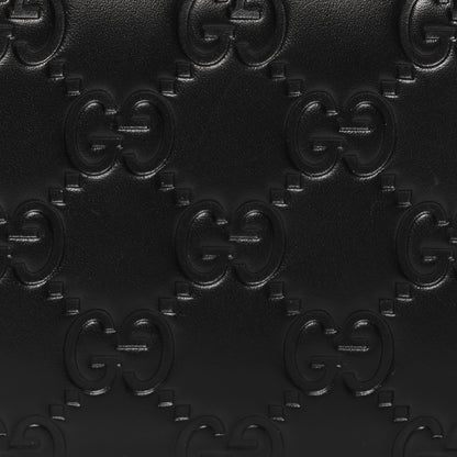 Gucci Guccissima Zip Around Card Case Black 7 of 9