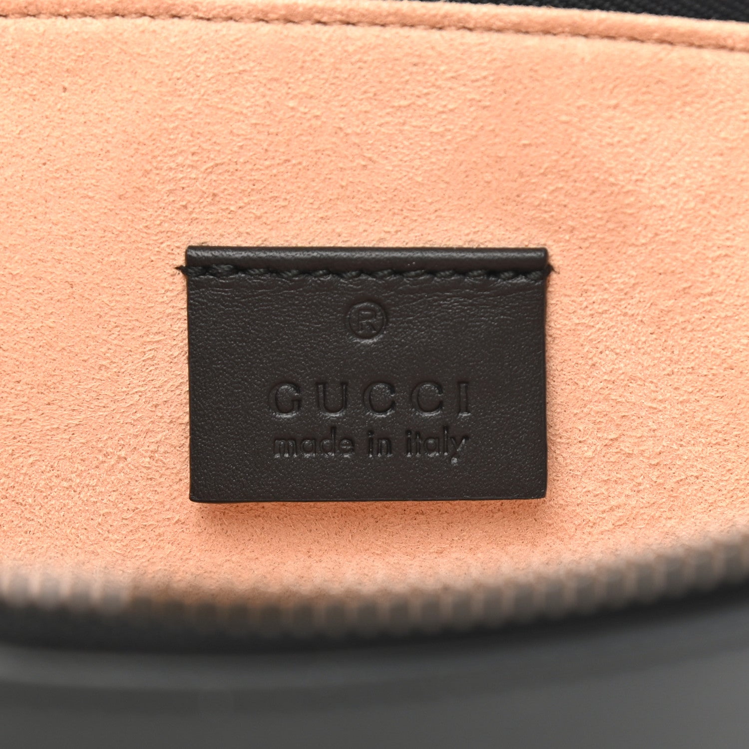 Gucci Calfskin GucciGhost Life is Gucci Zip Pouch Black 6 of 9