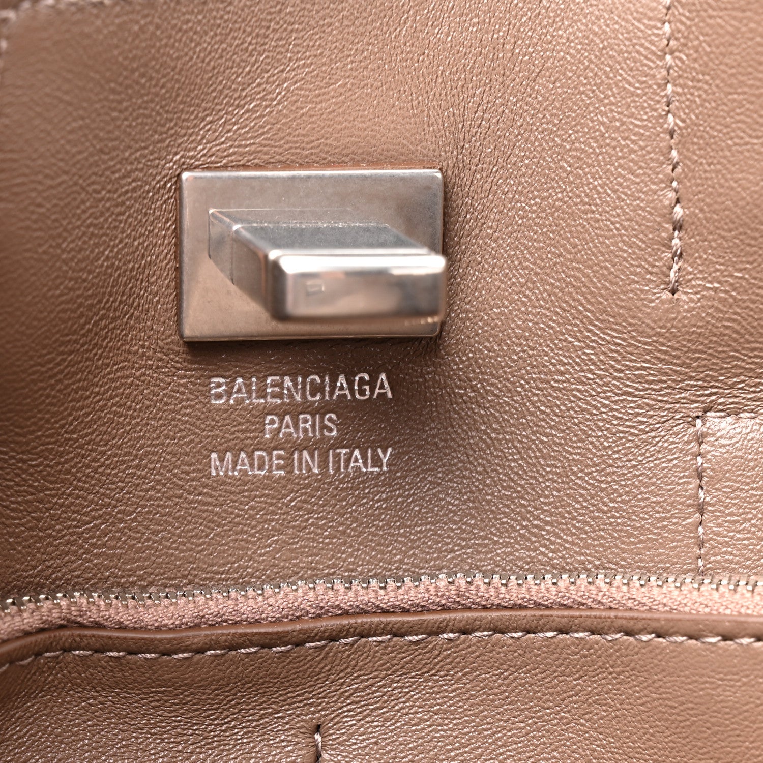 Balenciaga Smooth Calfskin Small Bel Air Carry All Bag Taupe 5 of 8