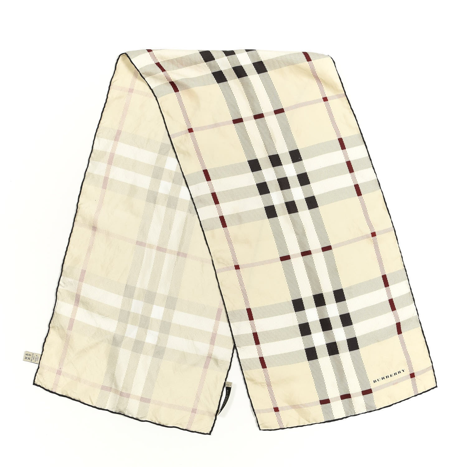 Burberry Wool Silk Gauze Giant Check Scarf Stone 2 of 6