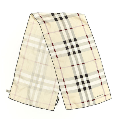 Burberry Wool Silk Gauze Giant Check Scarf Stone 2 of 6