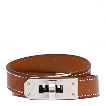 Hermes Barenia Kelly Double Tour Bracelet XS Fauve 1 of 5