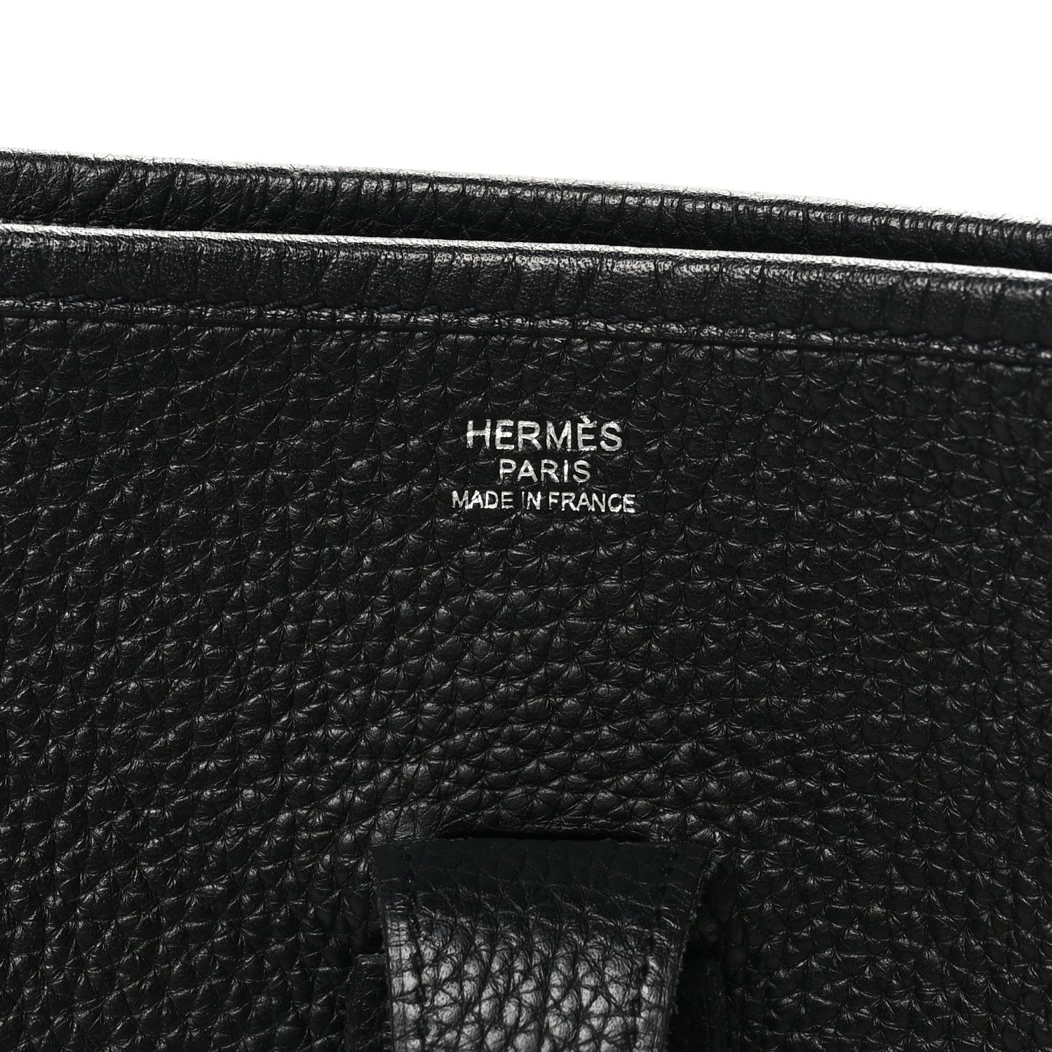 Hermes Taurillon Clemence EVELYNE III GM Black 6 of 10