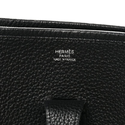 Hermes Taurillon Clemence EVELYNE III GM Black 6 of 10