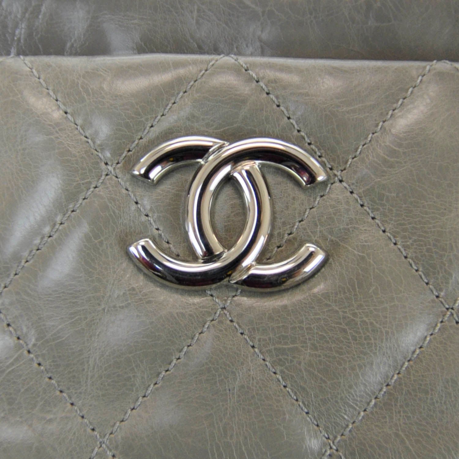 Chanel Glazed Calfskin New Portobello Grey 5 of 9