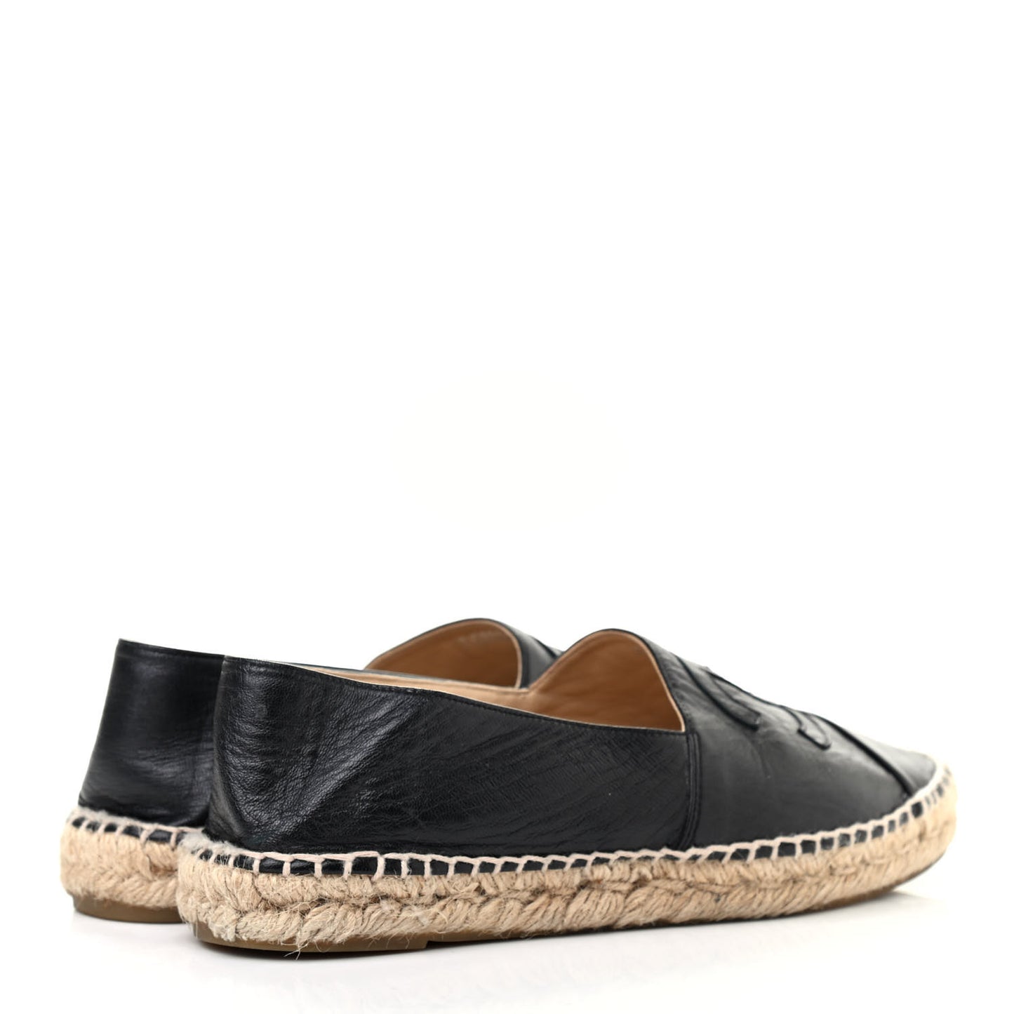 Lambskin CC Espadrilles 40 Black