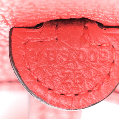 Hermes Taurillon Clemence Evelyne TPM Rouge De Coeur 7 of 10