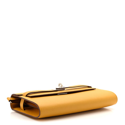 Hermes Epsom Kelly Wallet To Go Jaune Ambre 4 of 12