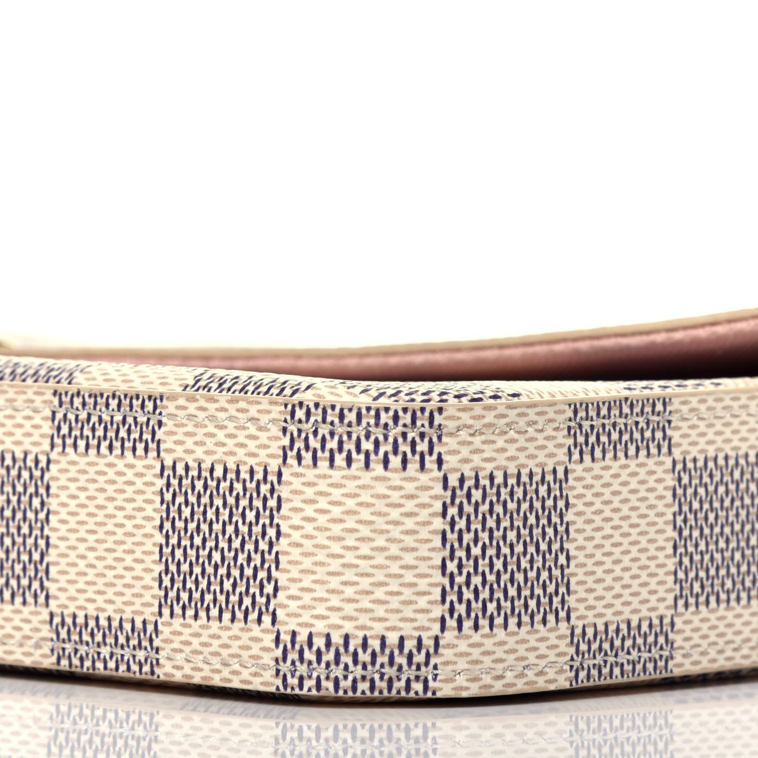 Louis Vuitton Damier Azur Pochette Felicie Chain Wallet Rose Ballerine 10 of 10