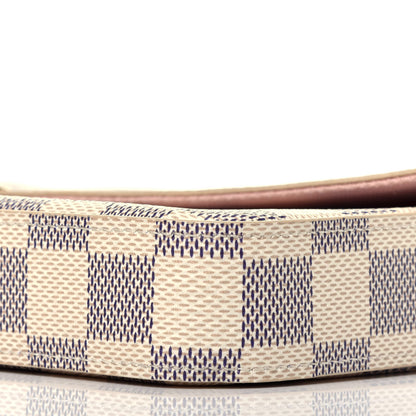 Louis Vuitton Damier Azur Pochette Felicie Chain Wallet Rose Ballerine 10 of 10