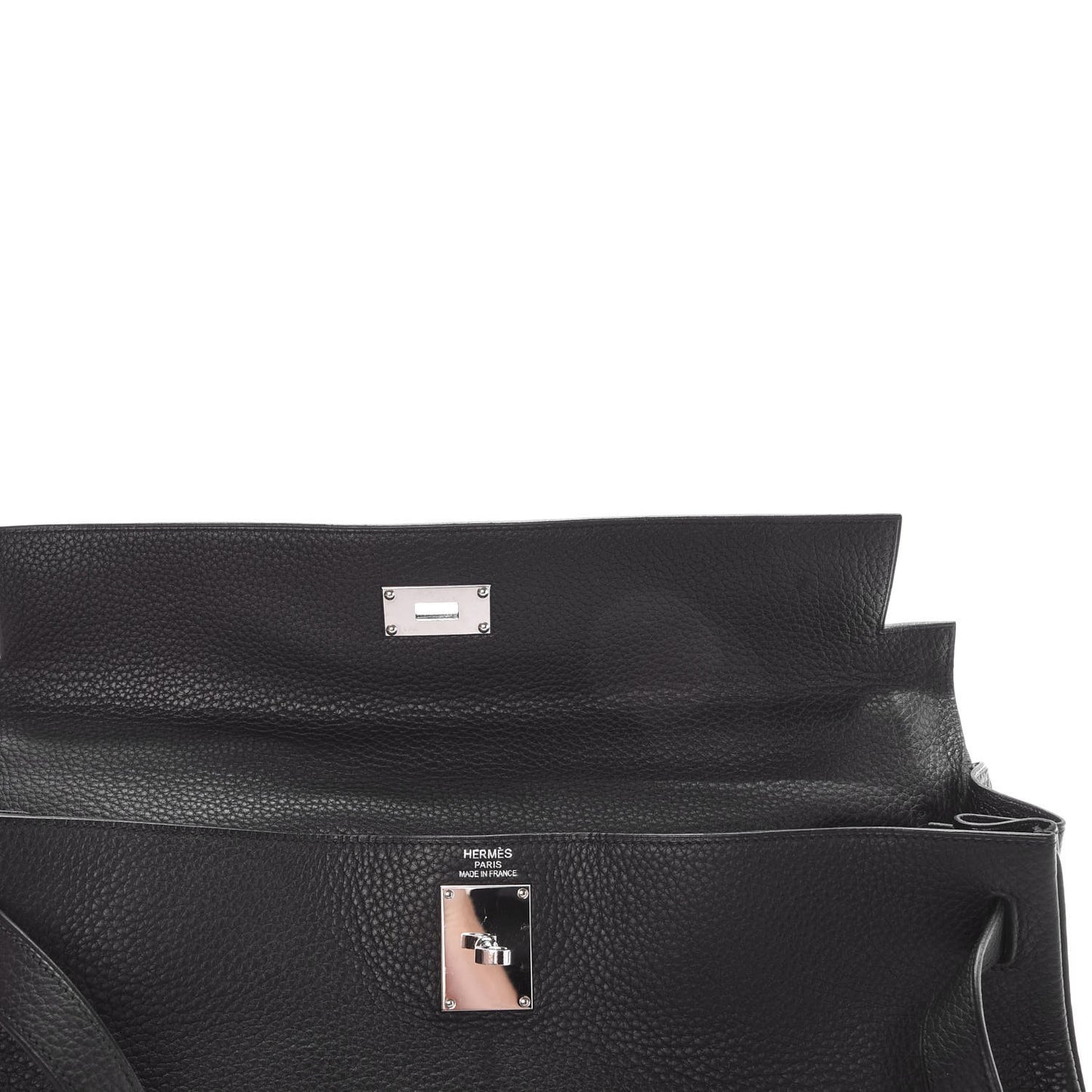 Taurillon Clemence Shoulder Kelly 40 Black