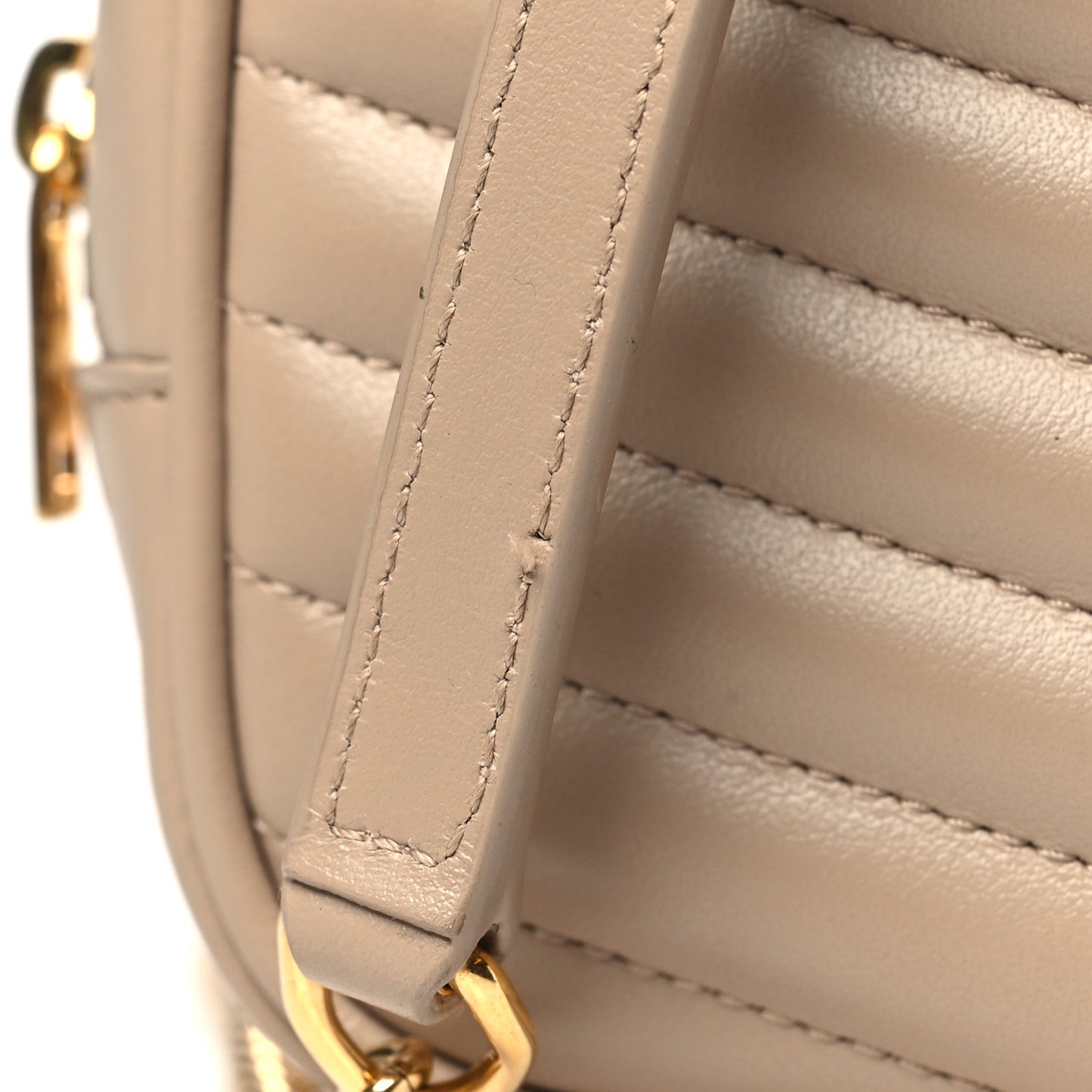 Calfskin Matelasse Monogram Mini Lou Camera Bag Dark Beige