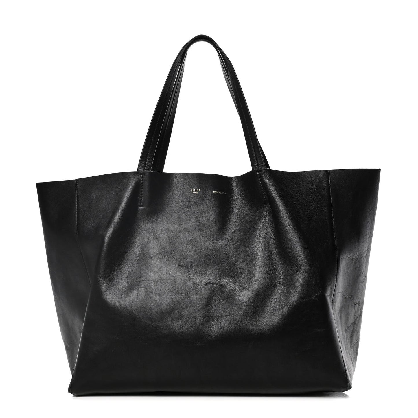 Calfskin Medium Horizontal Cabas Phantom Black
