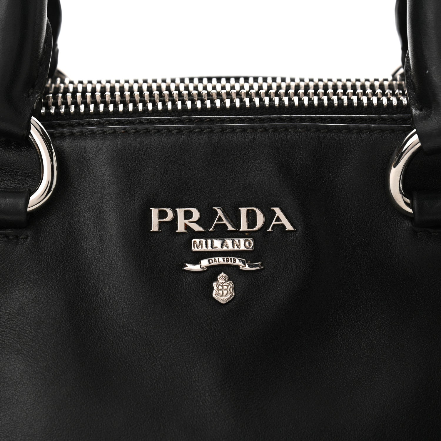 Prada Soft Calfskin Tote Black 7 of 12