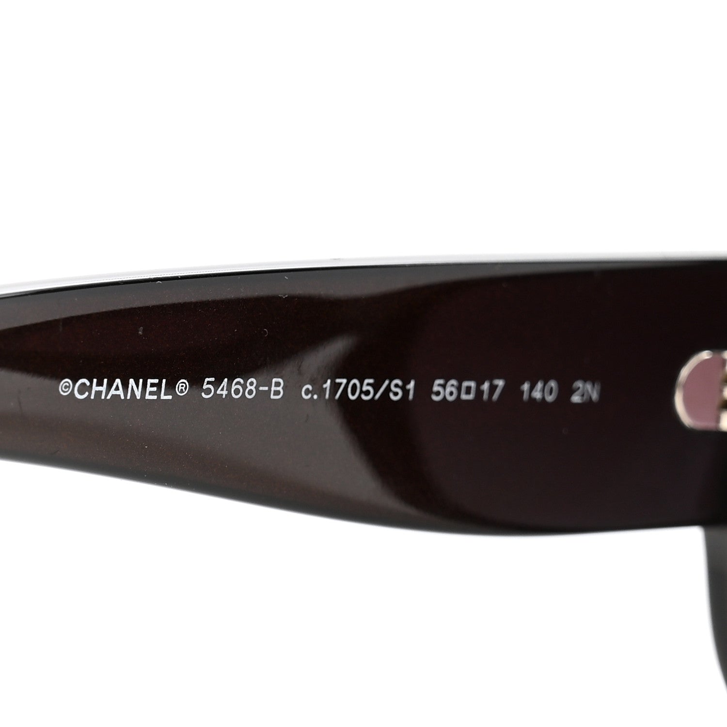 Chanel Acetate Polarized CC Sunglasses 5468-B Burgundy 5 of 8