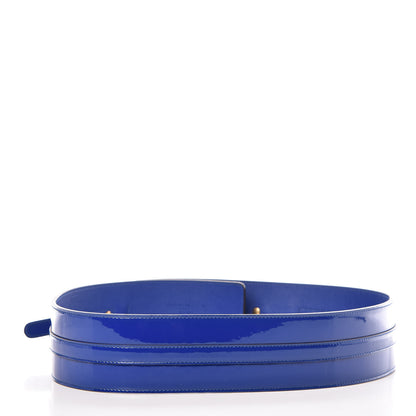 Gucci Patent Bright Bit Wide Belt 90 36 Deep Zaffiro 3 of 6