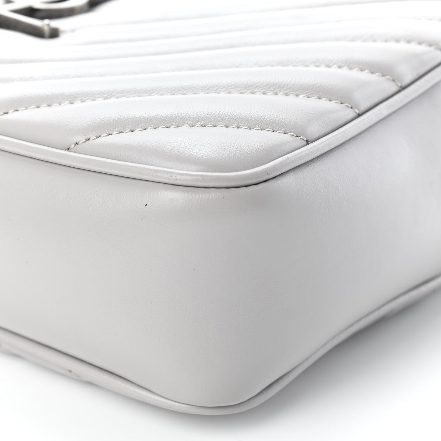 Calfskin Matelasse Monogram Lou Camera Bag Granite
