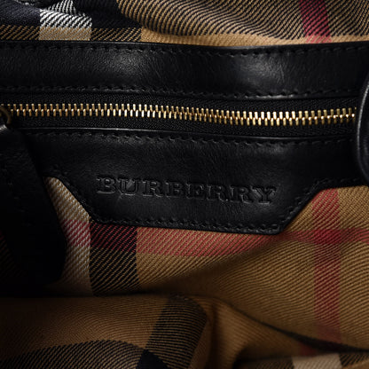 Burberry Grainy Calfskin Tassel Drawstring Shoulder Bag Black 7 of 19