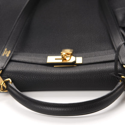 Hermes Togo Kelly Retourne 40 Black 9 of 37
