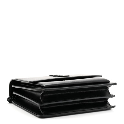 Saint Laurent Calfskin Medium Monogram Monochrome Sunset Black 4 of 12