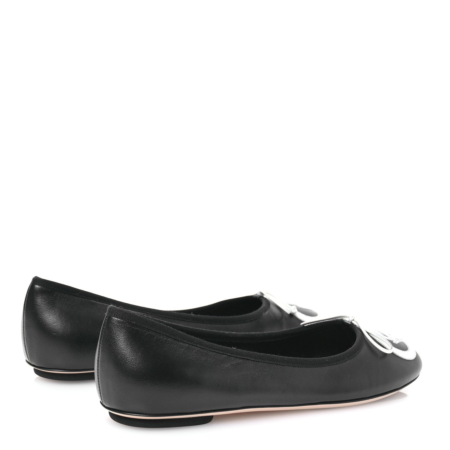 Gucci Malaga Kid Jarret Ballet Flats 39 Black White 4 of 9