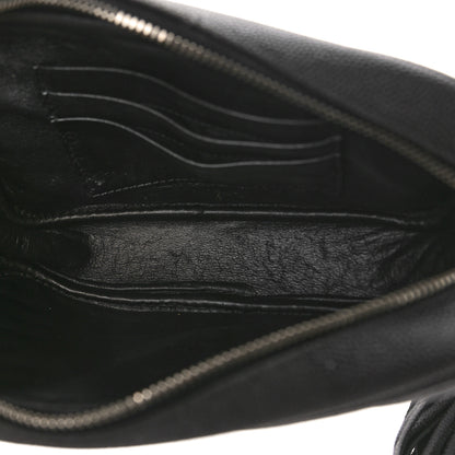 Saint Laurent Grain De Poudre Matelasse Monogram Mini Lou Camera Bag Black 5 of 8