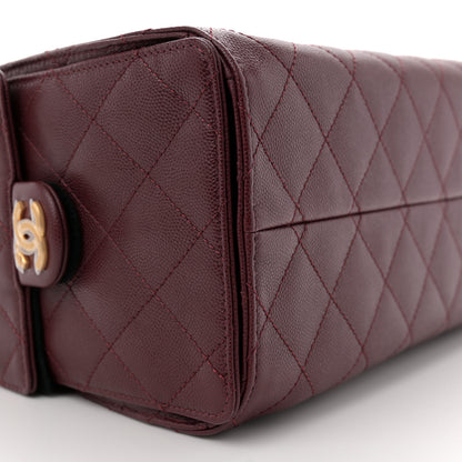 Chanel Caviar Quilted Small Chanel 25 Handbag Burgundy 9 of 11