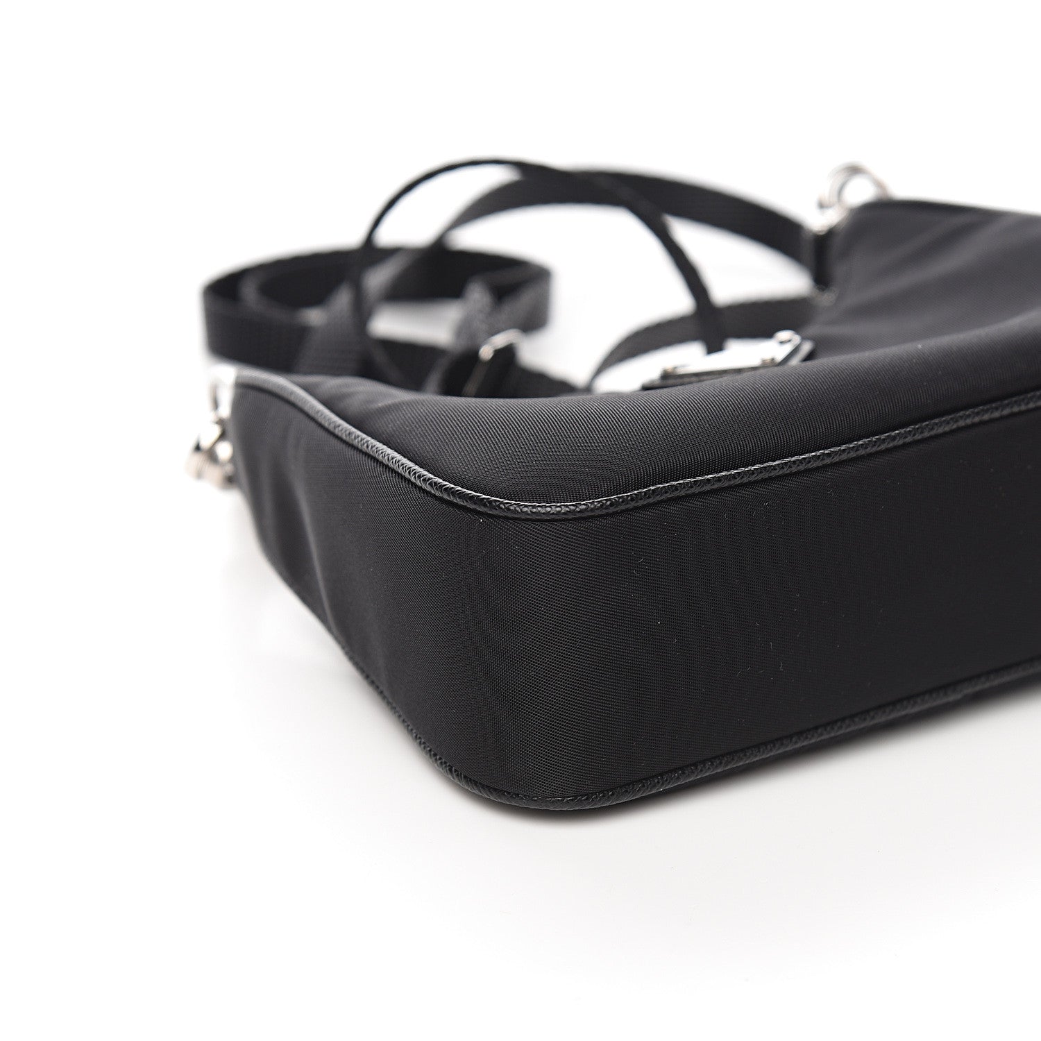 Prada Tessuto Nylon Mini Re-Edition 2000 Shoulder Bag Black 7 of 9
