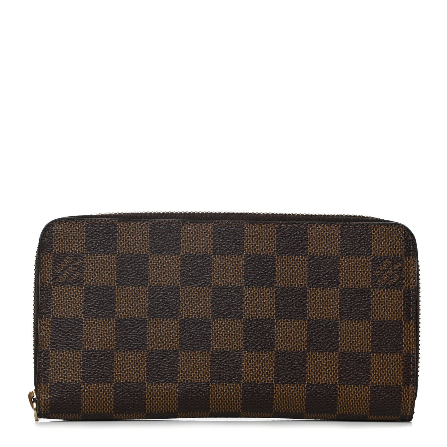 Damier Ebene Zippy Wallet Rose Ballerine
