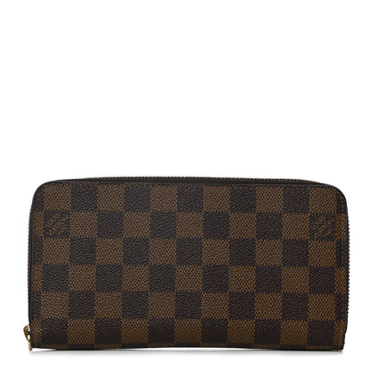 Louis Vuitton Damier Ebene Zippy Wallet Rose Ballerine 1 of 15