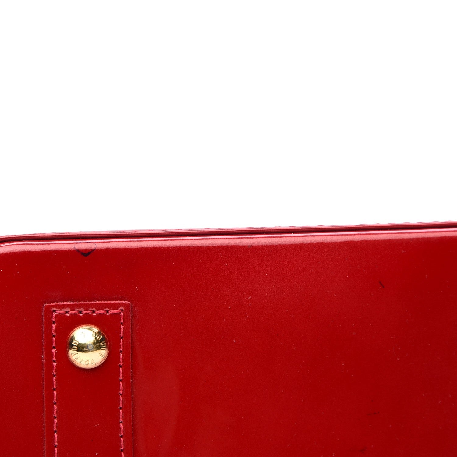 Louis Vuitton Vernis Alma BB Pomme D'Amour 6 of 8