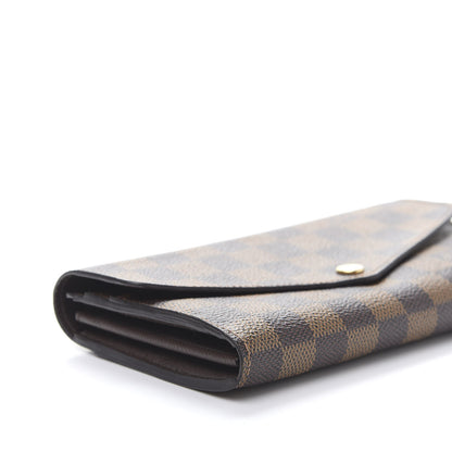Louis Vuitton Damier Ebene Sarah Wallet NM 6 of 9