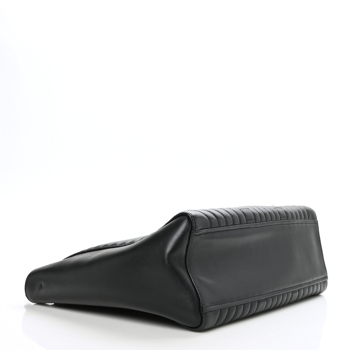 Soft Calfskin Impunture Diagramme Tote Black