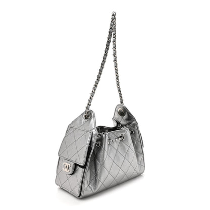 Chanel Metallic Caviar Quilted Mini Chanel 25 Handbag Anthracite 3 of 10