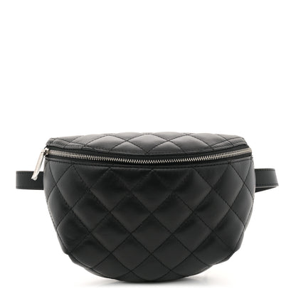 Chanel Calfskin Quilted Waist Belt Bag Black 1 of 10