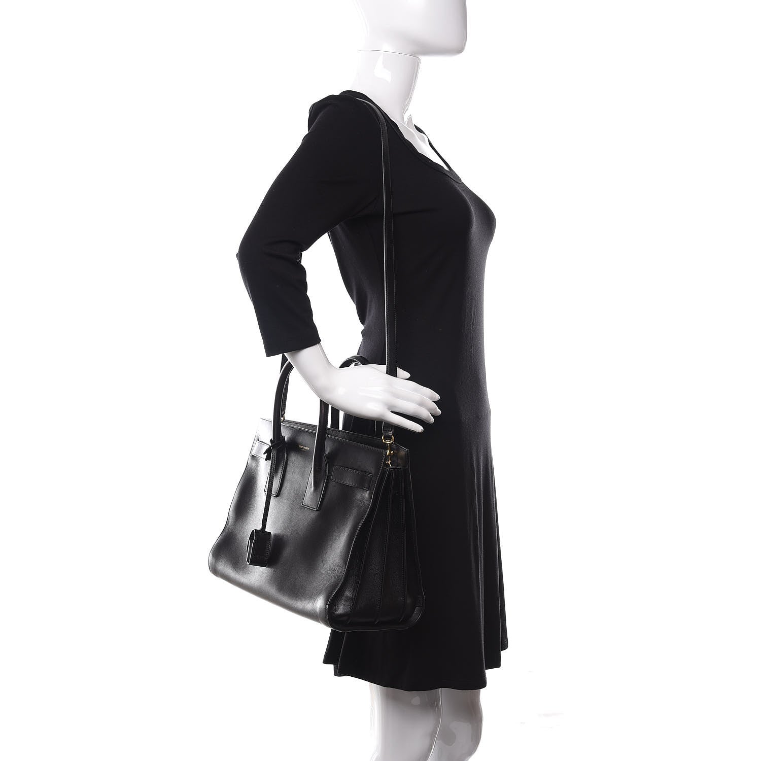 Saint Laurent Calfskin Small Sac De Jour Black 2 of 10