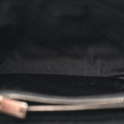 Saint Laurent Sheepskin Matelasse Chevron Monogram Medium College Bag Black 5 of 15