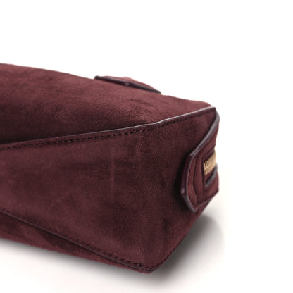 Alaia Suede Goatskin Teckel Clutch Rouge Grenat 10 of 10