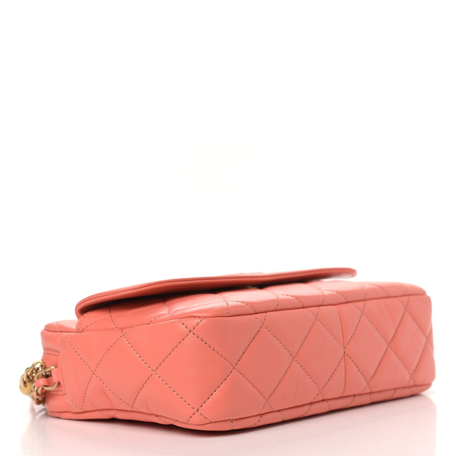 Chanel Lambskin Quilted Chain & Tassel Small Camera Case Pink 3 of 8