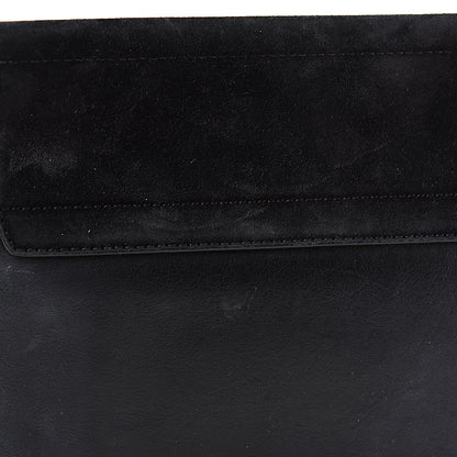 Chloe Suede Calfskin Medium Faye Shoulder Bag Black 13 of 14