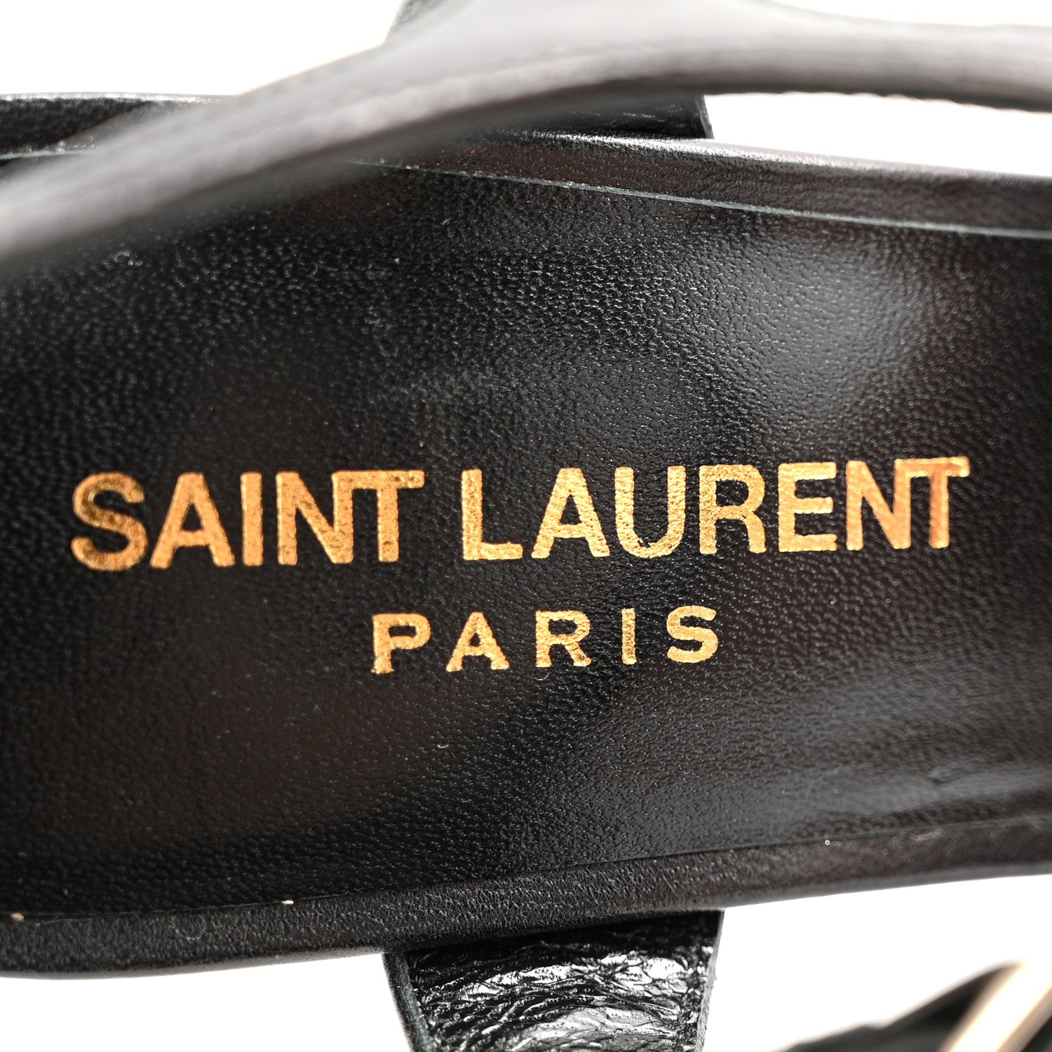 Saint Laurent Vendome Bianca Bow Sandals 36.5 Black 7 of 13