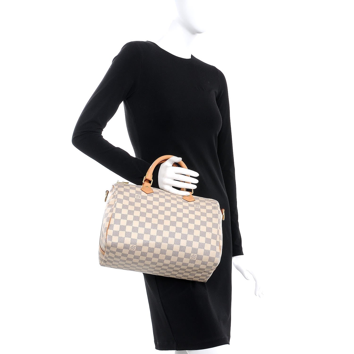 Louis Vuitton Damier Azur Speedy Bandouliere 30 2 of 12