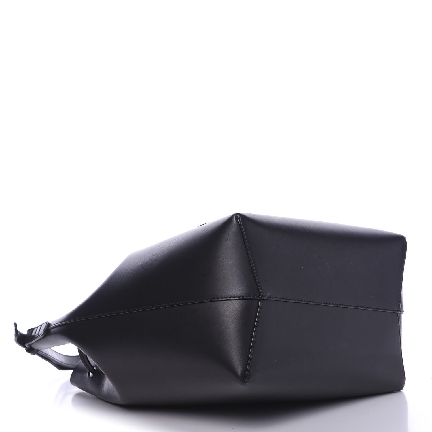 Mansur Gavriel Vegetable Tanned Calfskin Bucket Bag Black Flamma 4 of 9