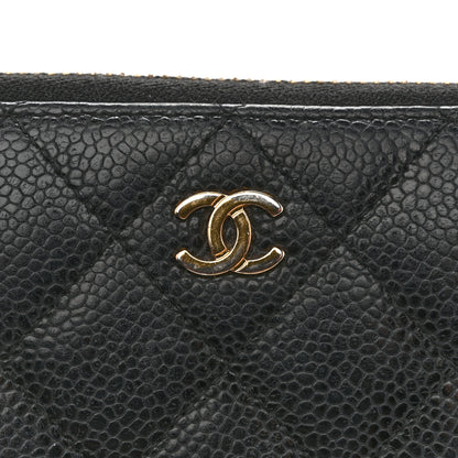 Chanel Caviar Quilted Large Gusset Zip Around Wallet Navy 10 of 12