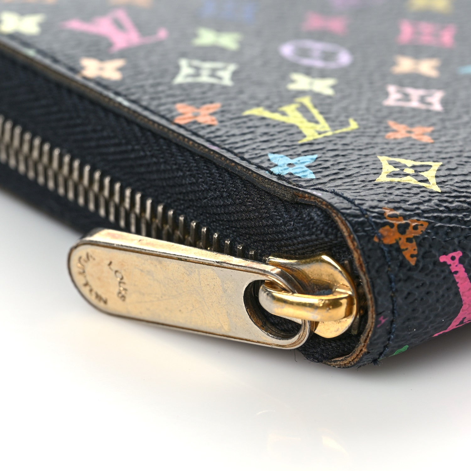 Louis Vuitton Monogram Multicolor Zippy Wallet Black 7 of 8