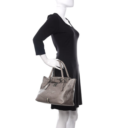 Fendi Cuoio Romano Selleria Small Villa Borghese Tote Peltro 2 of 11