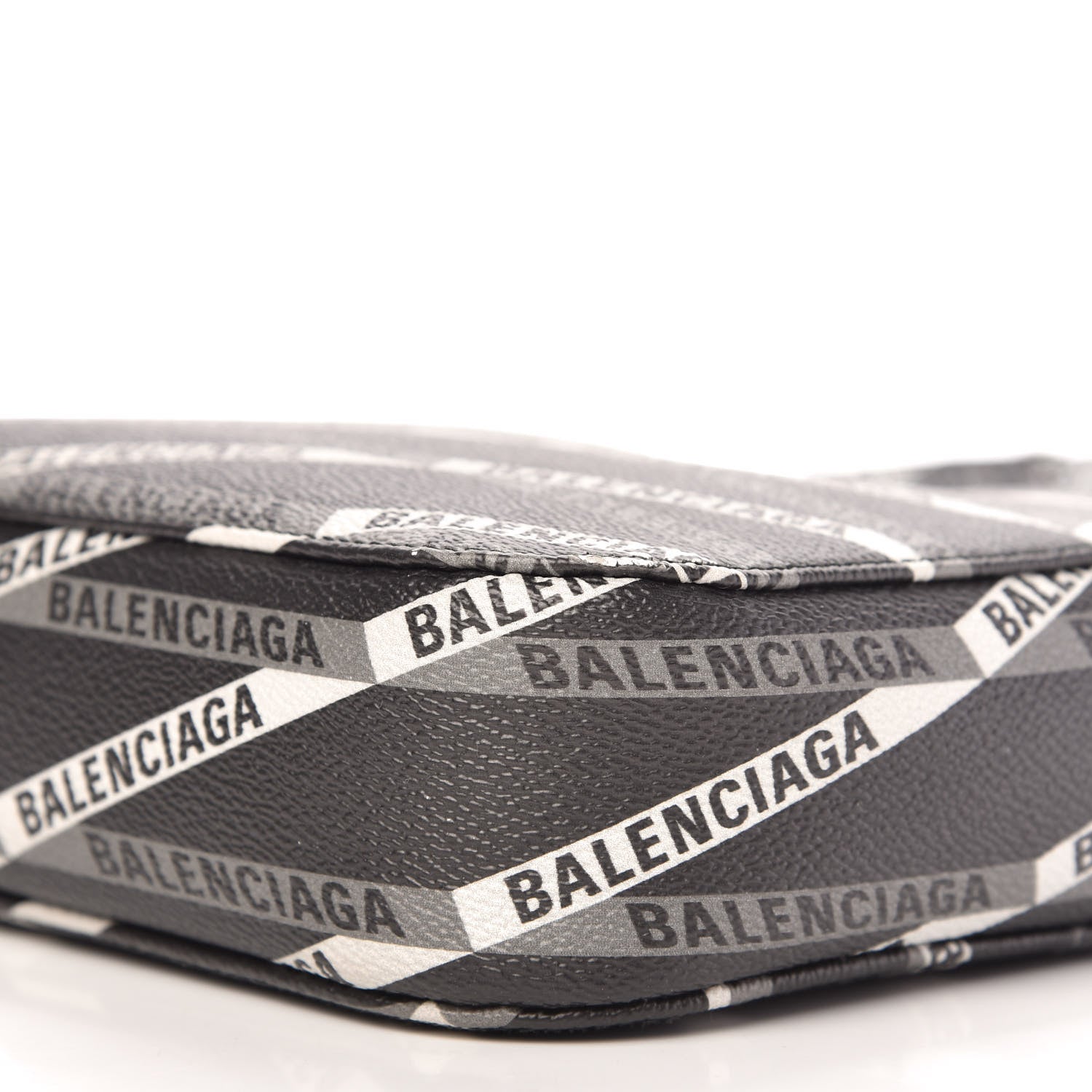 Balenciaga Coated Canvas Losange Monogram S Camera Bag Black Grey 7 of 10