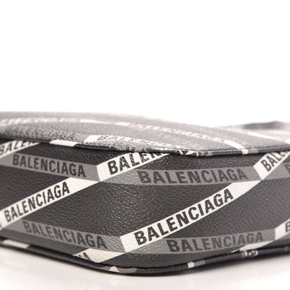 Balenciaga Coated Canvas Losange Monogram S Camera Bag Black Grey 7 of 10