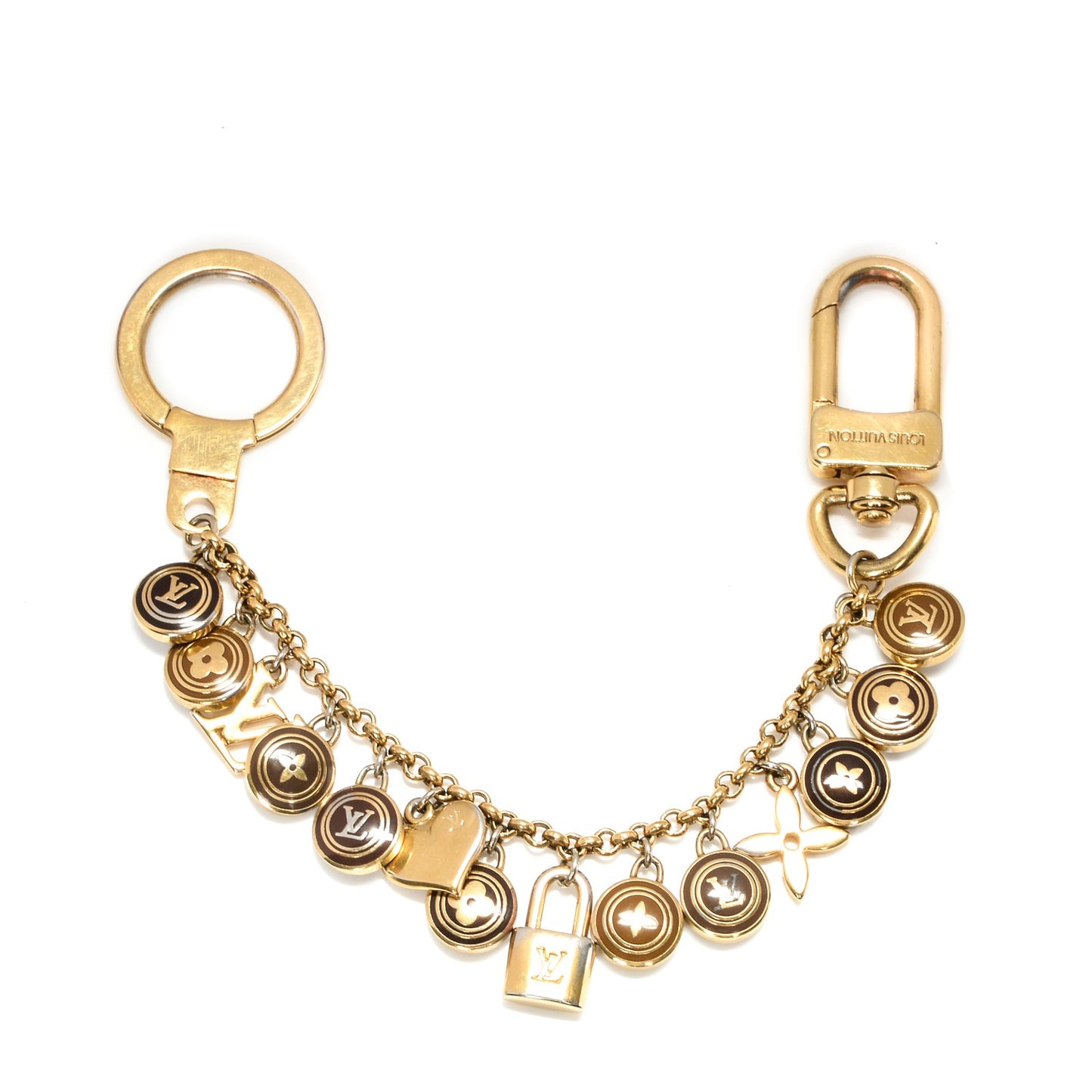 Pastilles Key Chain Bag Charm Brown